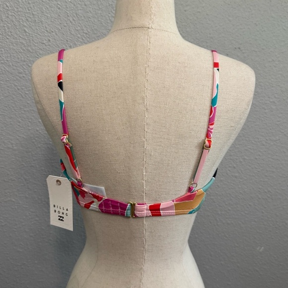 NWT Billabong Wild Sun Mini Crop bikini top Size Medium - Picture 2 of 3